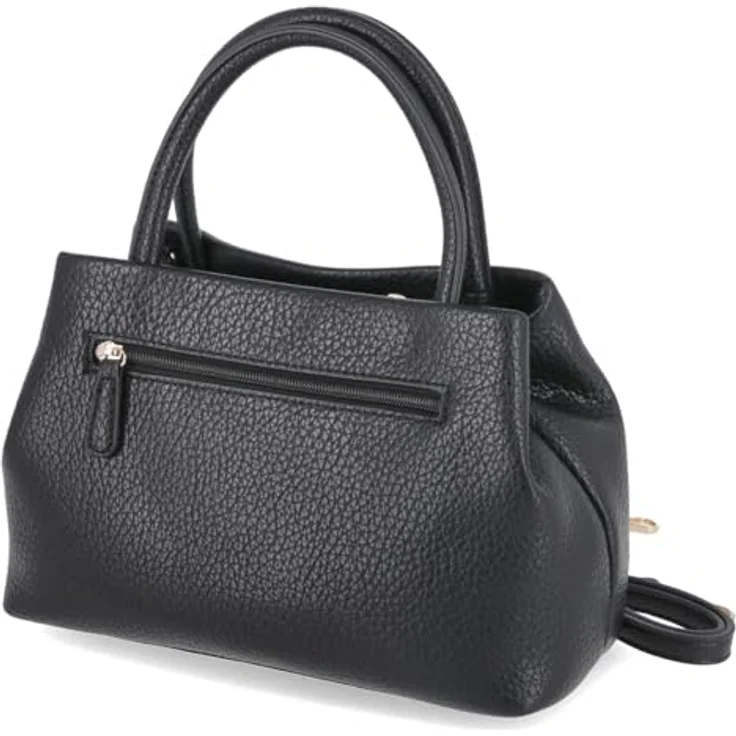 L.Credi Renate Schultertasche 27 cm, schwarz, 100% Polyurethan, 27 cm x 11 cm x 19.5 cm – Bild 3