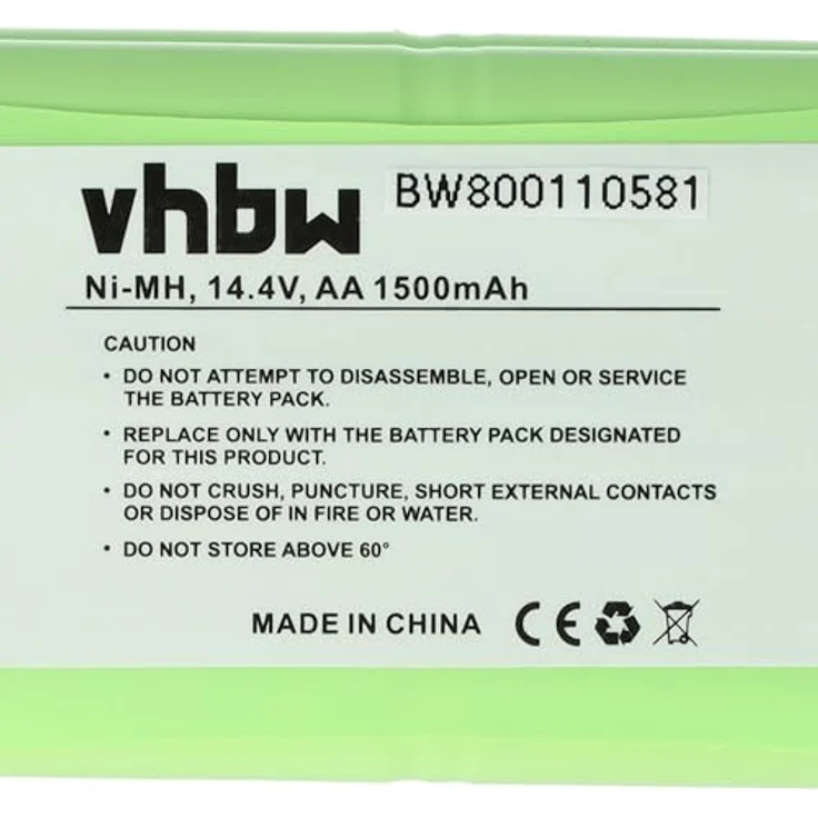 vhbw Akku Ersatz für Dirt Devil R1-L051B, 0607004, 0610014, 0606004, 0611004, 0612014, NiMH Akku mit 1500 mAh und 14,4 V für Staubsauger – Bild 5