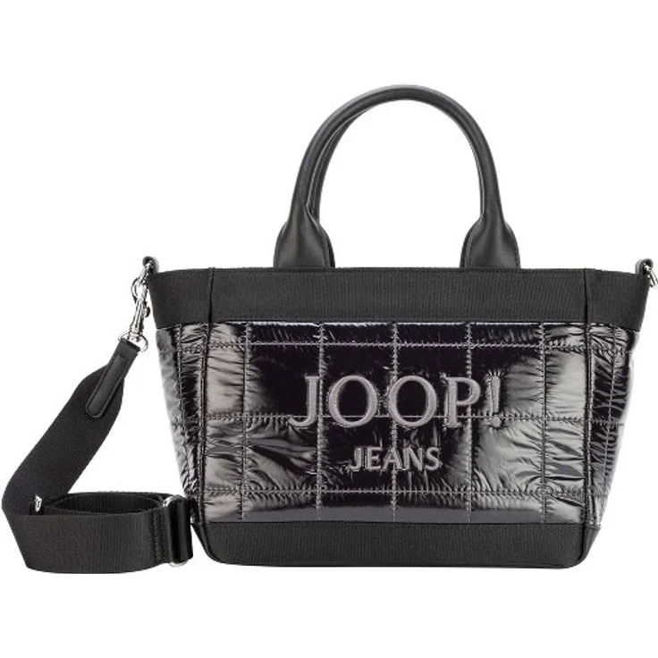 Joop! Jeans Calduccio Tessuto Yvette Handtasche, 27 cm, schwarz, 100% Polyester, Henkeltasche