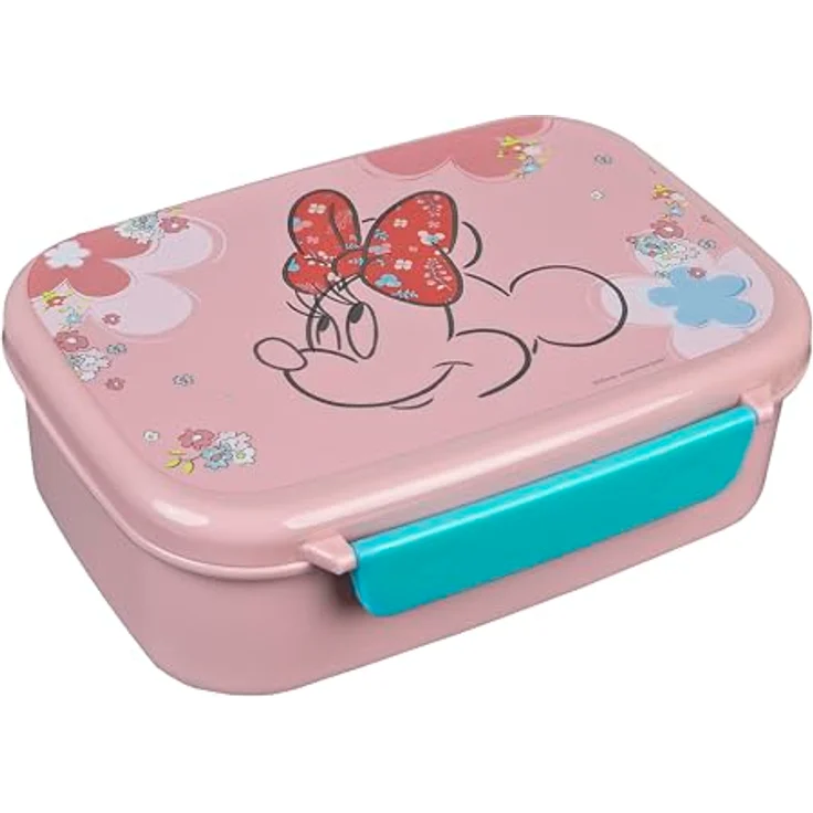 Scooli Brotzeitdose Minnie Mouse, Lunchbox mit herausnehmbarem Einsatz, 135 x 180 x 60 mm – Bild 1