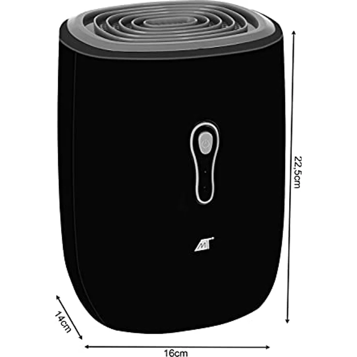 MT MALATEC Luftentfeuchter 800ml Elektrisch 16406, Geräuscharmer Raumentfeuchter in Schwarz – Bild 2