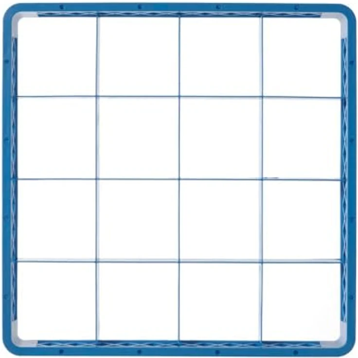 HENDI Aufsatz für Geschirrspülkorb, 16 Fächer 112x112 mm, passend für Geschirrspülmaschinenkörbe, 500x500x(H)45mm – Bild 2