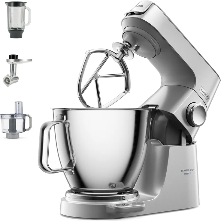 Kenwood KVL85.594SI Titanium Chef Baker XL Küchenmaschine, 1200W, 7L,5L Schüssel, silber, Serie: Titanium Chef Baker XL – Bild 1
