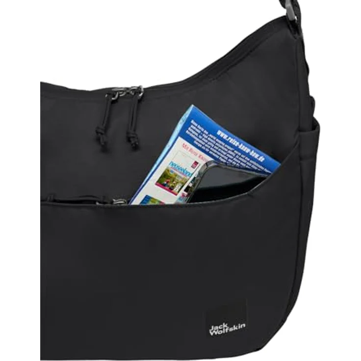 Jack Wolfskin Umhängetasche PARAISO, 10 L Fassungsvermögen, CROSSRIP 300D RE Material, blau – Bild 4