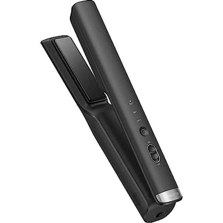Dreame Hair Glamour Haarglätter, Kabelloser Tragbarer 2-in-1-Glätteisen, Negative Ionen, Gleichmäßige Wärmeverteilung, Drei Temperaturstufen, Schwarz – Bild 1