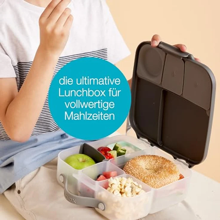 B.Box Lunchbox Spearmint, grün mit Fächern, herausnehmbarer Trennwand und Eisbeutel – Bild 4