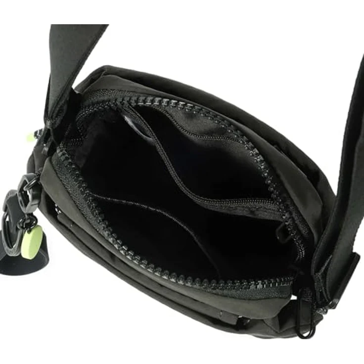 Hedgren String Sipho Mini Bag, Umhängetasche 13 cm, schwarz, mit Reißverschluss und Schlüsselhalter – Bild 5