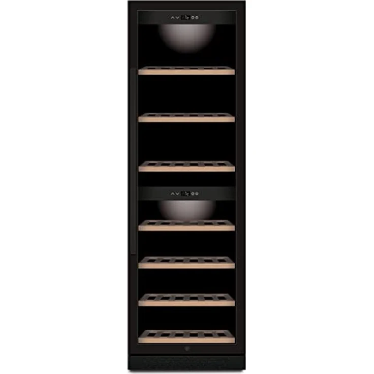 CASO WineChef Pro 180 black, Weinkühlschrank mit Kompressor, umbaufähig, WiFi Smart Control, Lagerung von bis zu 180 Flaschen, Touch-Bedienung, 2 Zonen, Temperaturbereich jeweils 5 - 20 °C – Bild 1