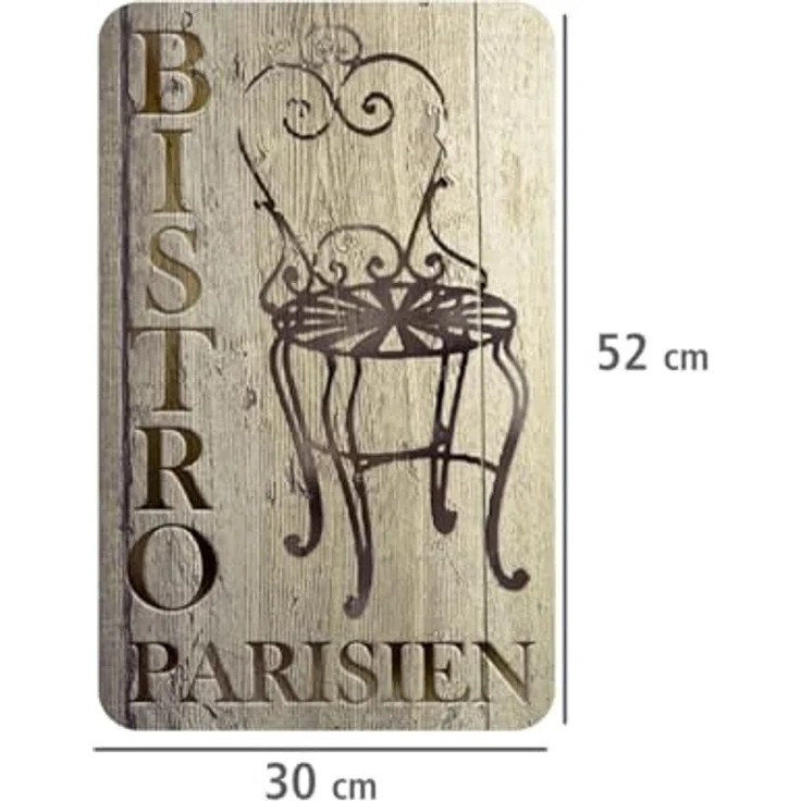 Wenko Herdabdeckplatte Universal Bistro, 2er Set Herdabdeckung für alle Herdarten, Gehärtetes Glas, 30 x 52 cm, mehrfarbig – Bild 4