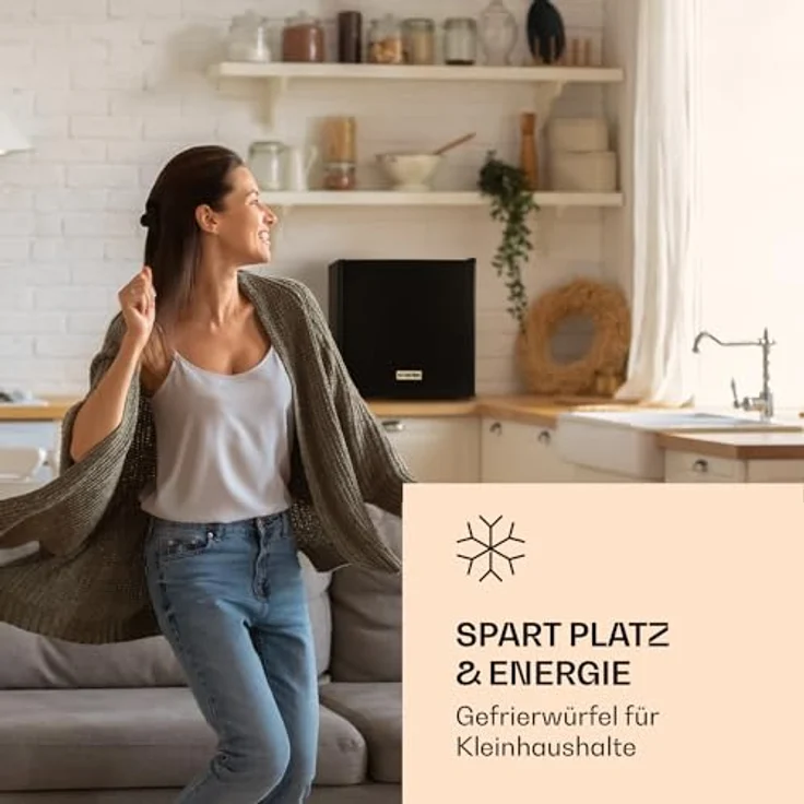 Klarstein Mini Gefrierschrank, Freistehend & Leise, 35L, Eiswürfelform, weiß - Preisvergleich – Bild 2