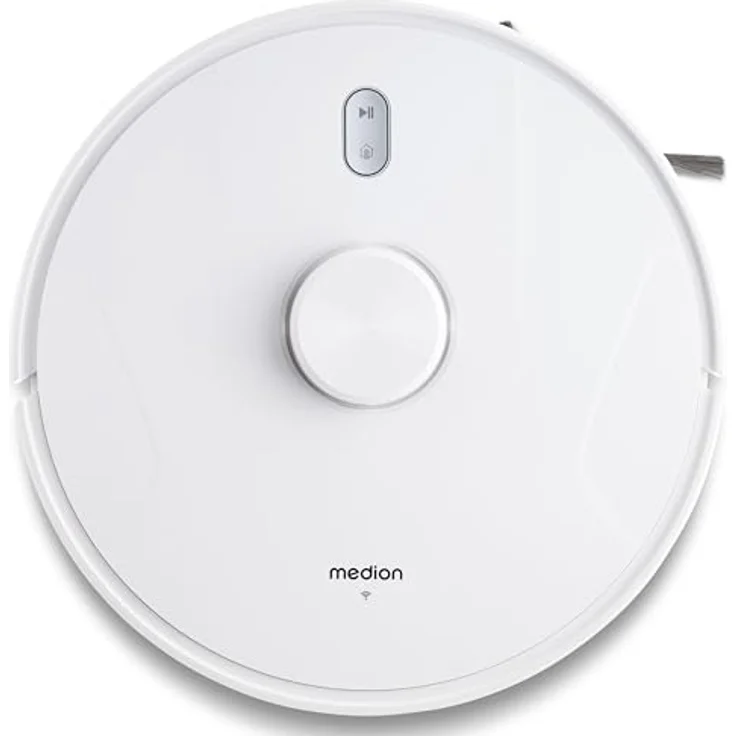 MEDION Saugroboter mit Lasernavigation und Wischfunktion X41 SW (Starke 8000Pa Saugkraft, 2in1 Roboterstaubsauger, präzise Kartenerstellung, Go & No Go Bereiche, mehrere Etagen) – Bild 2
