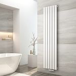 EMKE Heizkörper Vertikal 1800x460mm, Flachheizkörper Mittelanschluss Design Heizkörper Flach Moderne Paneelheizkörper Weiß 948 Watt