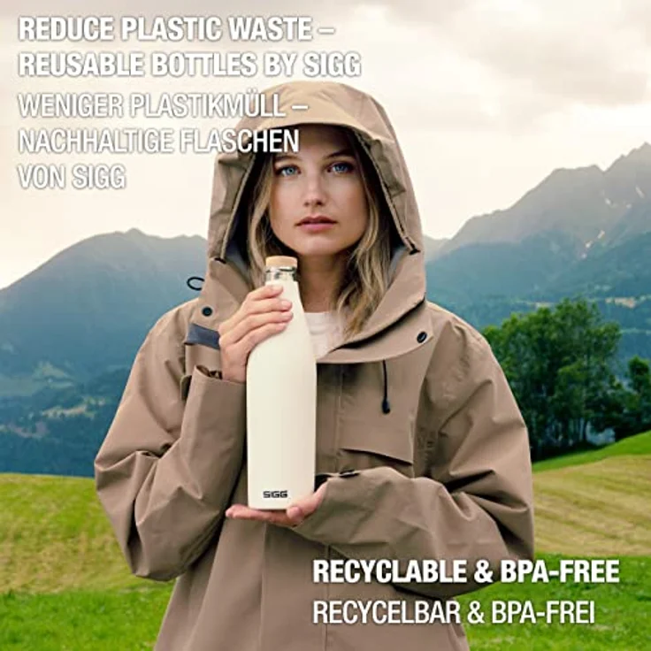 SIGG Trinkflasche Meridian White 0,7L Thermosflasche, weiß – Bild 5