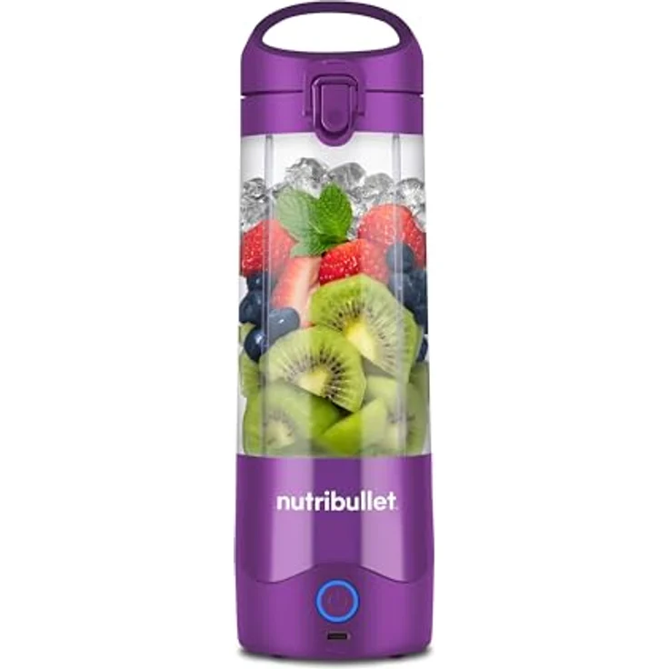 NutriBullet NBP003PU Portable Standmixer, 475ml, USB-C, BPA-frei, kabelloser Betrieb – Bild 2