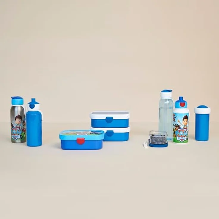 Mepal Campus Lunchset 400 ml + 700 ml, 2er Set, spülmaschinenfest, auslaufsichere Pop-up Trinkflasche und Brotdose mit Bento-Einsatz – Bild 6