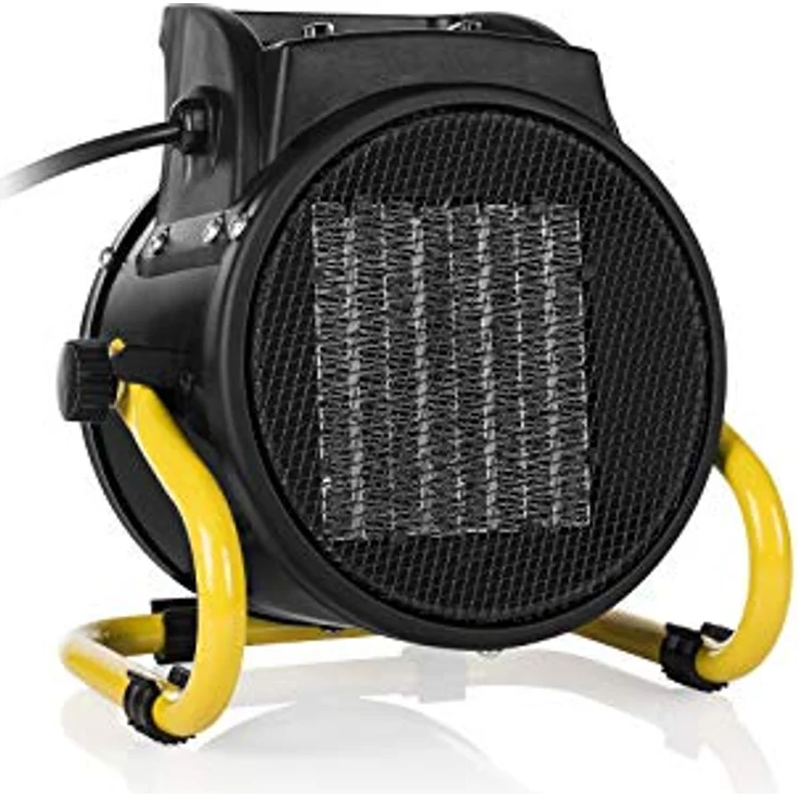 Tristar KA-5060 Elektroheizung (Keramik) - 3 einstellbare Leistungsstufen-2000 Watt, 2000 W, Schwarz, Gelb, Heizstrahler – Bild 5