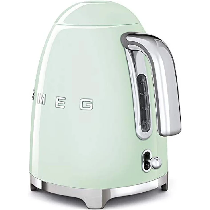 Smeg KLF03PGEU, Edelstahl-Wasserkocher, 2400W, 1,7L Volumen, mint – Bild 3