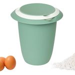 Westmark 3151227M Quirltopf, PP PE, Mint-Grün/Weiß - Rührschüssel mit Spritzschutz und Ausgießer