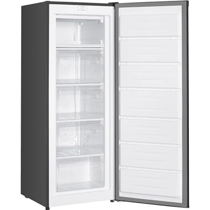 homeX FS1681E-S Gefrierschrank, 168L Nutzinhalt, 4-Sterne Gefrierleistung, freistehend, leise, silber – Bild 12