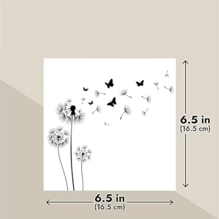 20 Servietten Trauer schwarz weiß fliegende Blüten der Pusteblume als Tischdeko 33cm – Bild 3