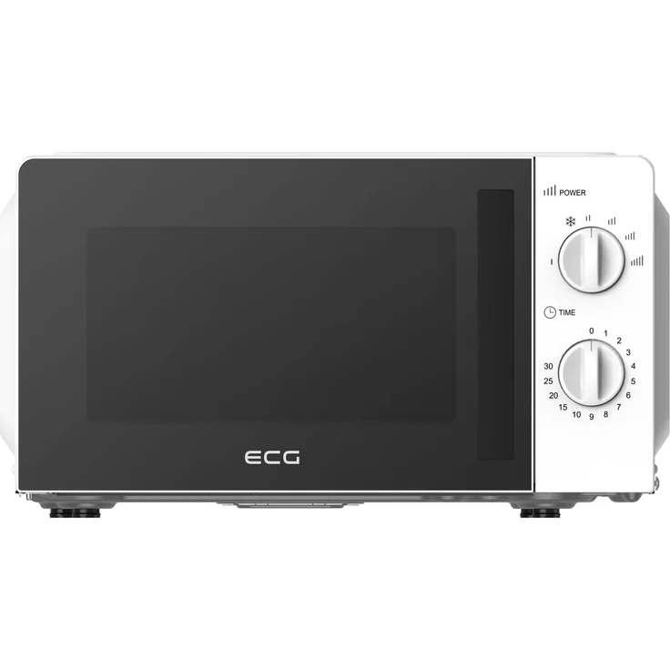 ECG MTM 2075 IW, Solo-Mikrowelle mit 20 l, 700 W Leistung und Drehregler, Weiß