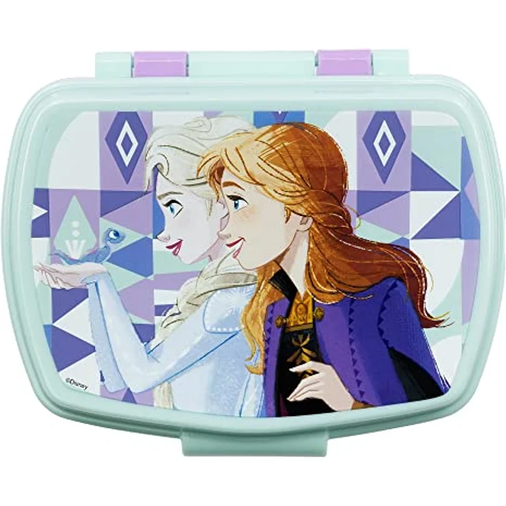 Stor RECHTECKIGE BROTDOSE FROZEN ICE MAGIC, BPA-frei, bunt, offizielles Lizenzprodukt – Bild 2