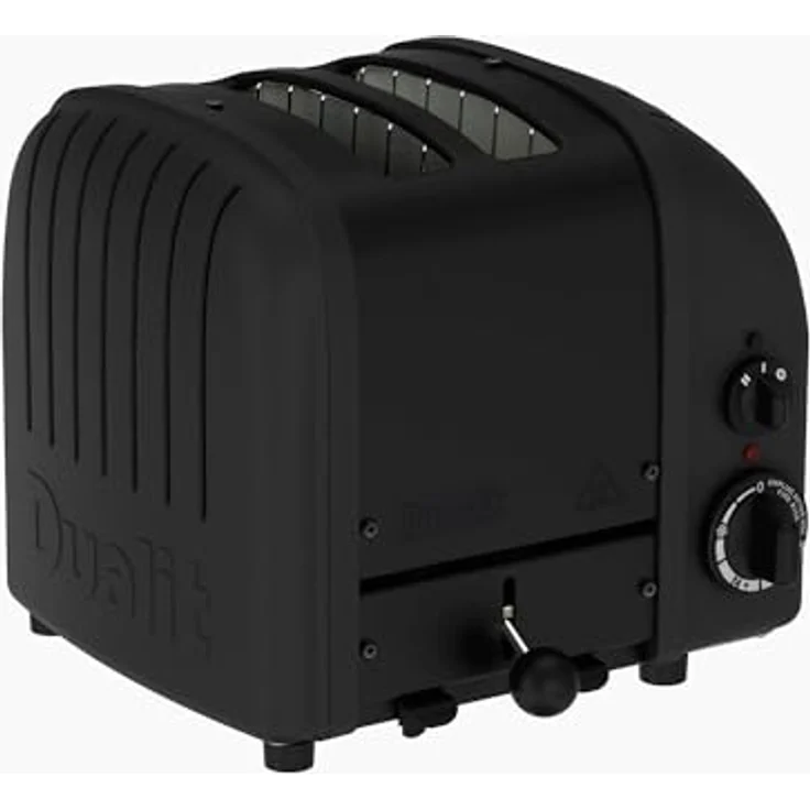 Dualit Classic 2-er Toaster Stealth, mattschwarzes Design mit ProHeat-Heizelementen und vielfältigen Funktionen – Bild 1