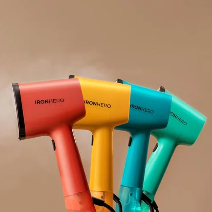 Cecotec IronHero V-1500 Essential, Vertikales Bügeleisen mit 1500 W Leistung, Keramiksohle, kontinuierlicher Dampf 25 g/min, schnelles Aufheizen in 30 Sekunden, Desinfektion und Reinigung, gelb – Bild 4