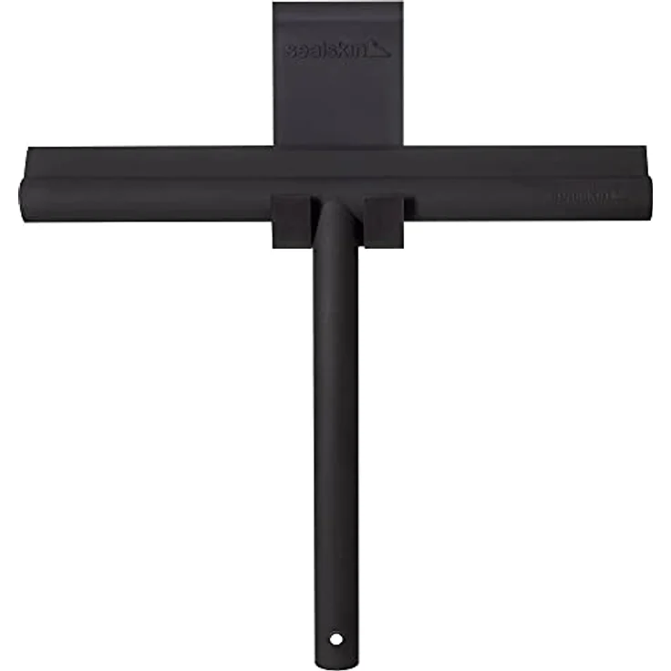 Sealskin Glaswischer Deluxe Duschabzieher, Silikon, schwarz, 26 cm – Bild 2