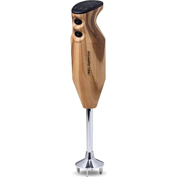 ESGE Zauberstab 91021 Design Edition Douglasie, Stabmixer mit 200W AC-Motor, 2-stufig, 17.000 U/min, Zubehörset und 160 cm Kabel