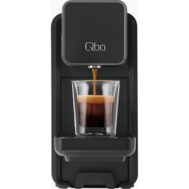 Tchibo Qbo ONE Premium Kapselmaschine mit 16 Kapseln, 19 Bar PressBrew, Espresso, Caffè Crema & Grande, Soft Black – Bild 2