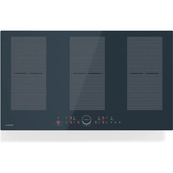 Klarstein Delicatessa 90 Induktionskochfeld – 6-Zonen-Einbaukochfeld, 10.500 W Mit Flexzone Und Boostern, Schieberegler, Timer Und Kindersicherung, Glaskeramik Schwarz, 90-cm-Design