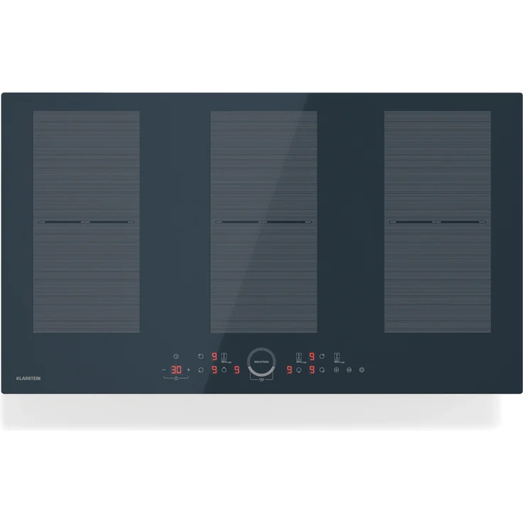 Klarstein Delicatessa 90 Induktionskochfeld – 6-Zonen-Einbaukochfeld, 10.500 W Mit Flexzone Und Boostern, Schieberegler, Timer Und Kindersicherung, Glaskeramik Schwarz, 90-cm-Design
