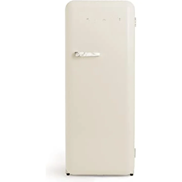 CREATE Retro Fridge 150 Marble, Kühlschrank mit Gefrierfach 281L in Cremeweiß, 3 Ablagen, niedriger Energieverbrauch, 150cm, Temperaturregelung – Bild 1