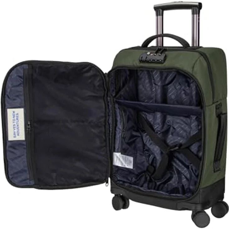 Cabaïa Soft Trolley Koffer für Damen und Herren, 4 Rollen, Handgepäck 38L, TSA-Zahlenschloss, 35 x 55 x 21 cm, stabil und wendig – Bild 4