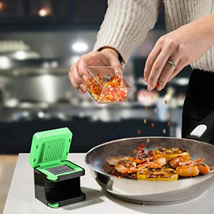 Genius Nicer Dicer Spicy, 5 Teile, Gemüseschneider, Grün – Bild 4