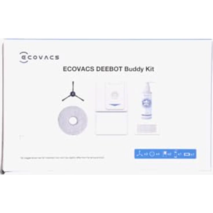 ECOVACS Ersatzkit für DEEBOT T30 (PRO) Omni, 2*Seitenbürsten, antibakterielle Filter, Staubbeutel, 4*Tücher, 1*Reinigungslösung 110ml – Bild 2