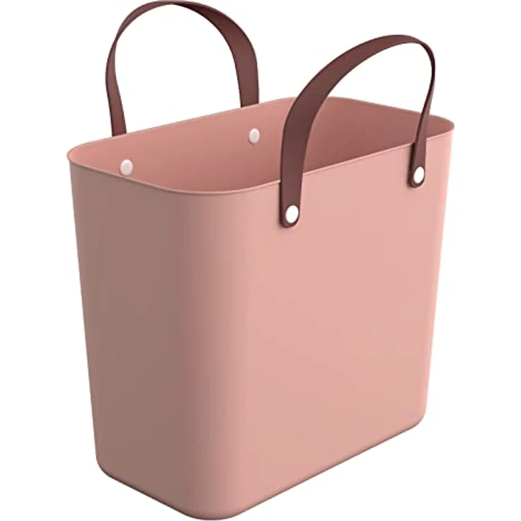 Rotho Albula Einkaufskorb 25l, Kunststoff (PP recycelt) , rosa , 25l – Bild 1