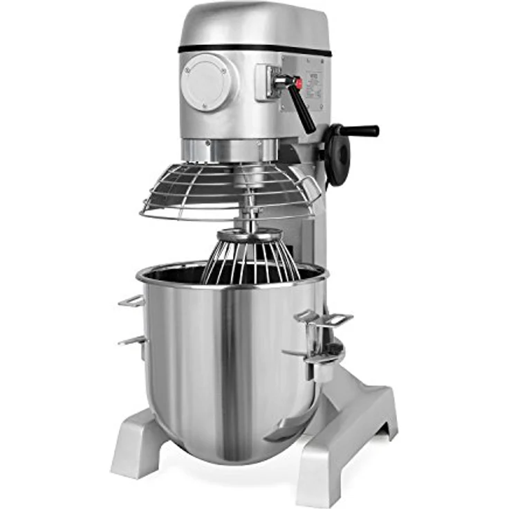 VERTES Teigknetmaschine 30L mit Planetenrührwerk, Edelstahl Rührschüssel, 1500 Watt, für Bäckerei und Gastronomie – Bild 1