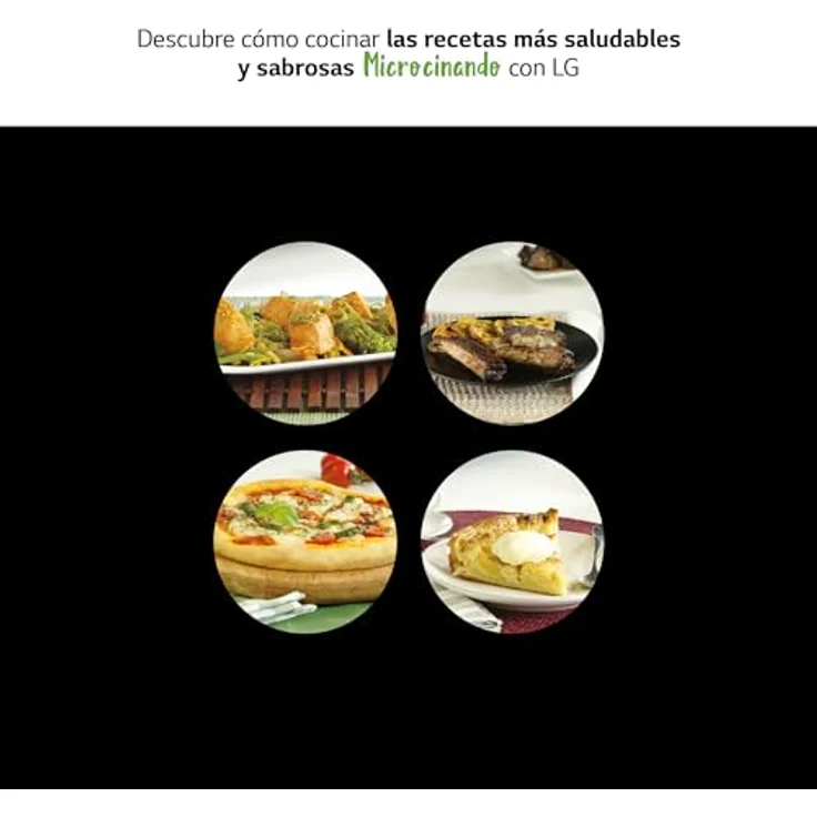 LG MGBZ2593F, Integrierte Grill-Mikrowelle, 25 l, 1450 W, LED-Display, Schwarz und Edelstahl – Bild 10