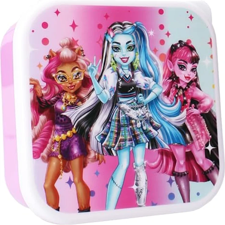 Monster High Brottasche Brotzeitbox 3in1 – Perfekte Lunchbox für Schule und Freizeit – Bild 2