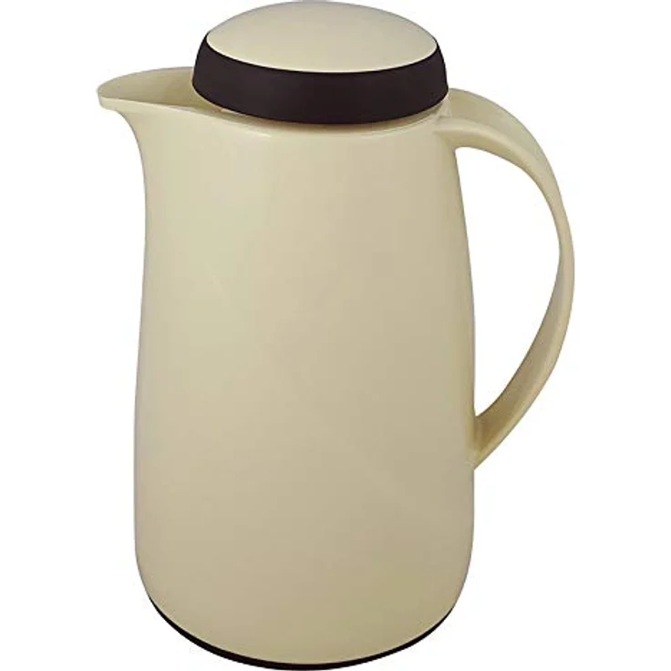 Helios Wave Thermoskanne Vanille 0,6L, spülmaschinenfest, 6h Warmhaltung, Kunststoffmantel, ideal für Kaffee & Tee – Bild 2