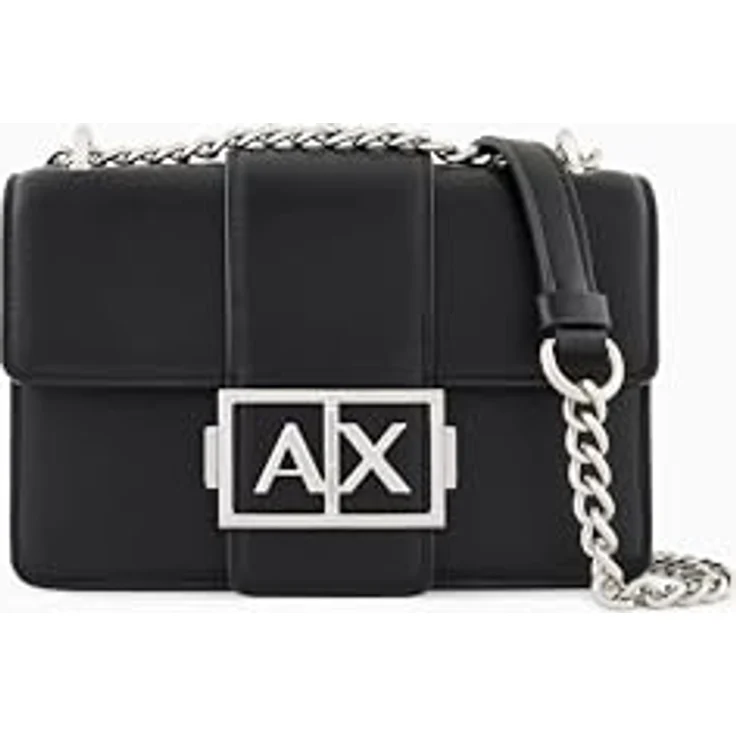 Armani Exchange Umhängetasche, 19 cm, schwarz, 100% Polyester – Bild 1