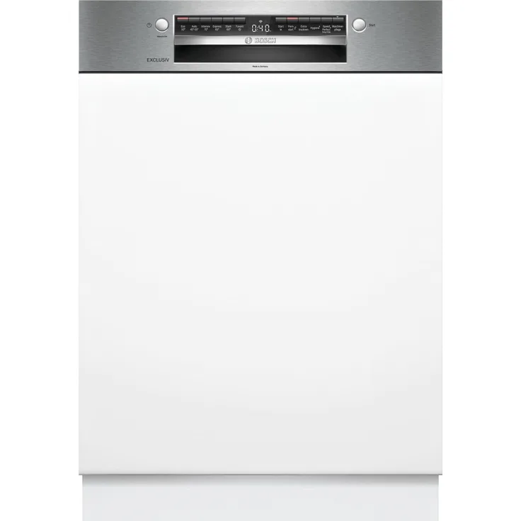 Bosch Serie 4 SMI4HBS02D, Halb integrierter Geschirrspüler, 60 cm, Edelstahl, 13 Maßgedecke, Energieeffizienzklasse C, Home Connect-fähig