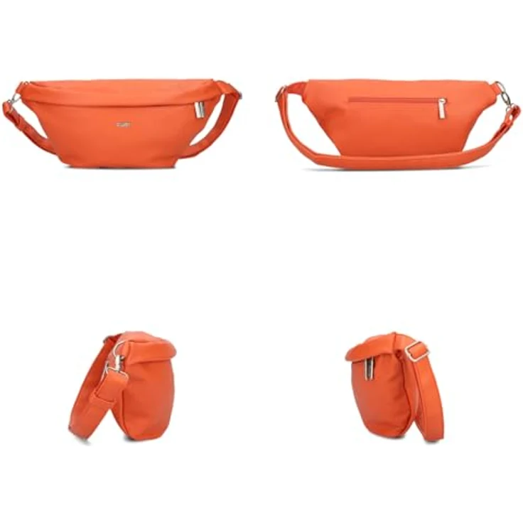Zwei Mademoiselle.M Umhängetasche, 40 cm, orange, 100% Polyurethan – Bild 3