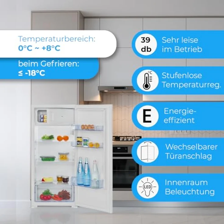 Bomann Einbau-Kühlschrank KSE 7812 weiß, 181 Liter Nutzinhalt, SMART Funktion, Abtauautomatik – Bild 7