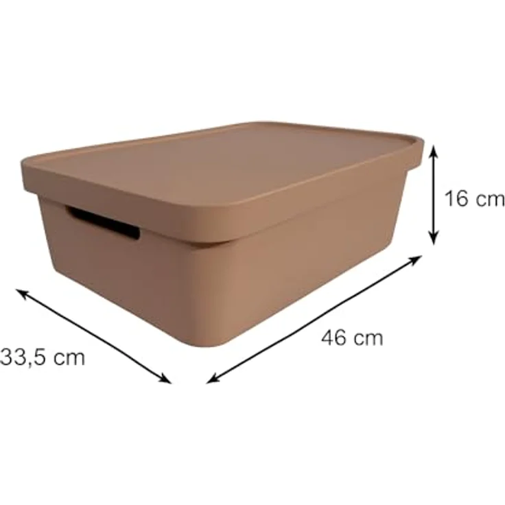 Plastard Aufbewahrungsboxen mit Deckel 19 L, 4er-Set, stapelbar, BPA-frei, pink – Robuste Ordnungsbox für Küche, Bad, Büro und Kinderzimmer – Bild 2