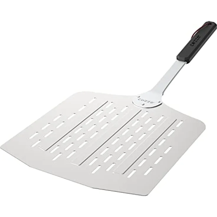 cozze® Premium Aluminium Pizzawender, 66cm, Leichtgewicht Pizzaspachtel mit Löcherdesign, 30x30cm Ideal für Perfekte Pizzas - Preisvergleich