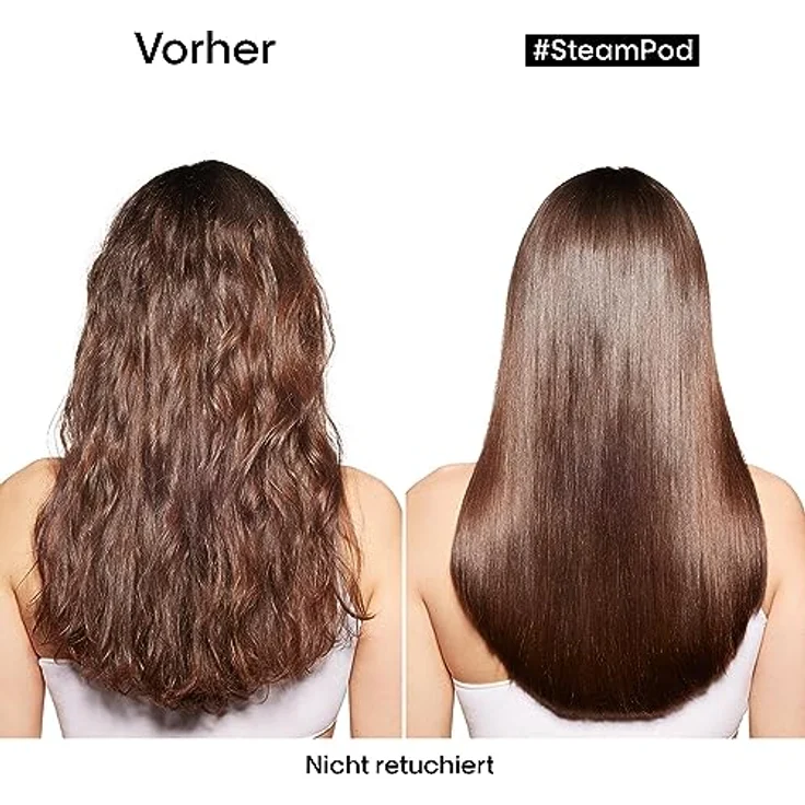 L'Oréal Professionnel SteamPod Glättungskonzentrat für alle Haartypen, Verwendbar mit allen Glätteisen, Schutz vor Hitze bis 230°C und hoher Luftfeuchtigkeit, Anti-Frizz, Schnelleres Styling, 50 ml – Bild 3