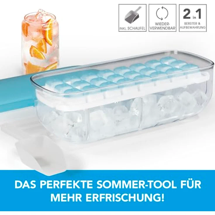 Gourmetmaxx Eiswürfelbehälter - Türkis – Bild 2